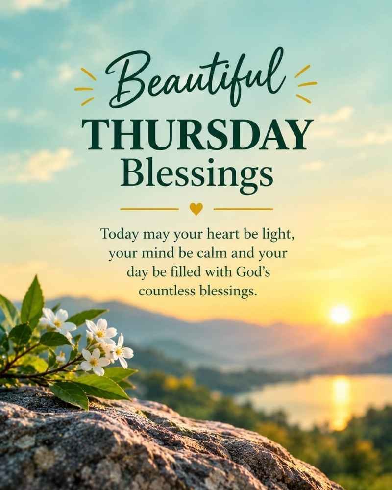 Beautiful Thursday Blessings to Welcome a Blessed Day