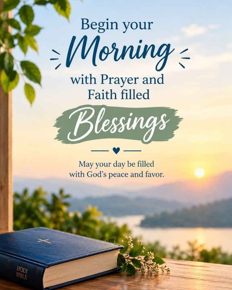 Begin Your Morning With Prayer and Faith-Filled Blessings