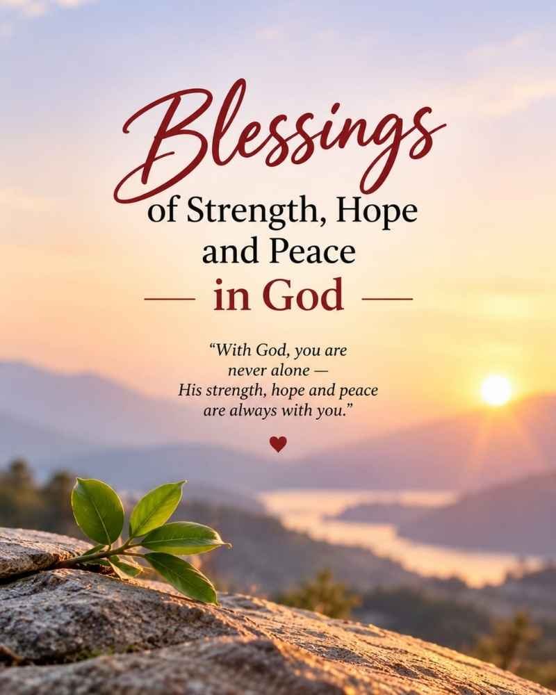 Blessings of Strength, Hope, and Peace in God