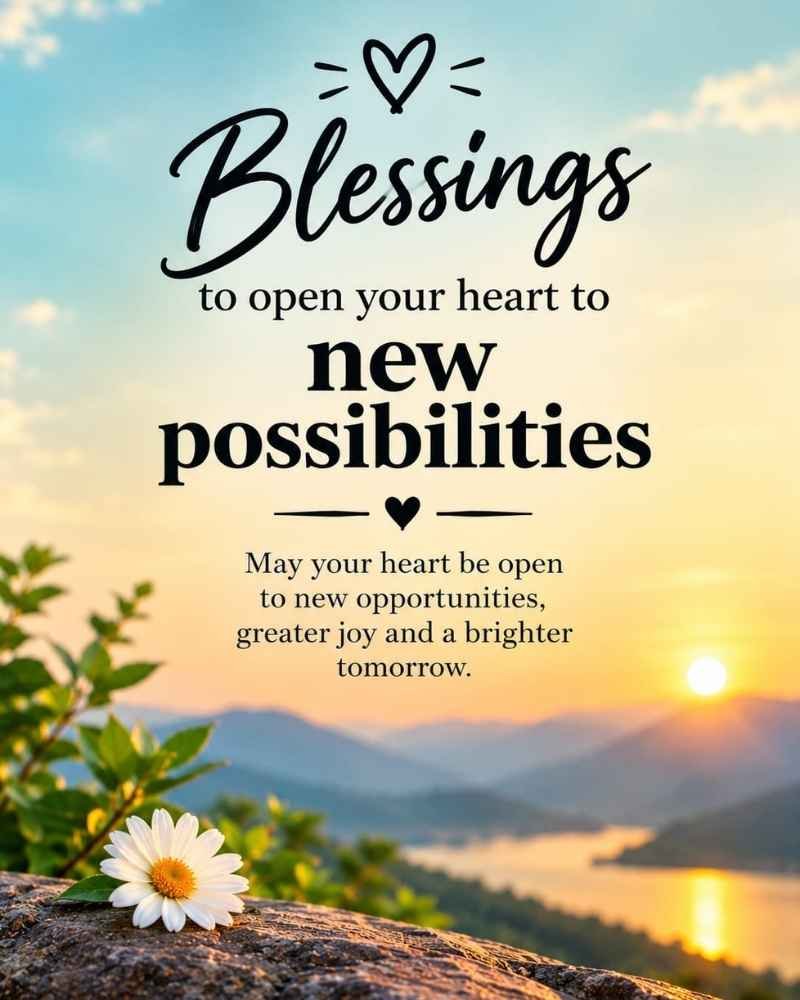 Blessings to Open Your Heart to New Possibilities