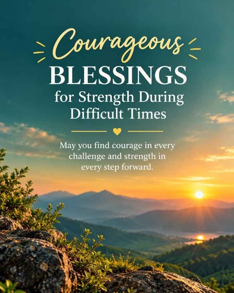 Courageous Blessings for Strength During Difficult Times