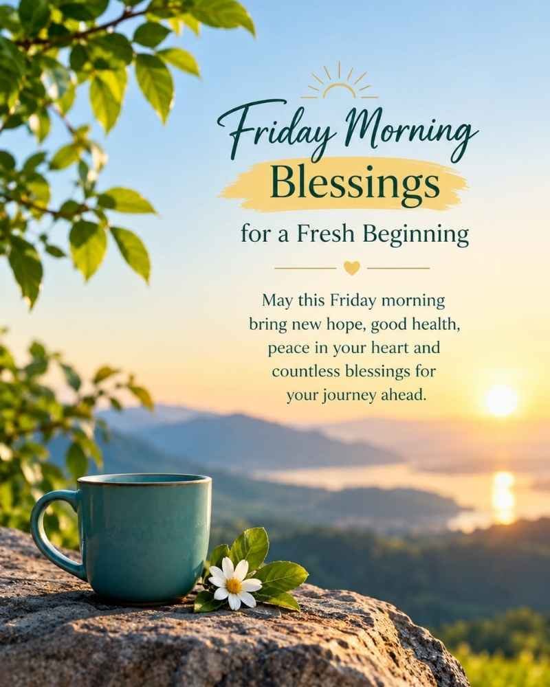 Friday Morning Blessings for a Fresh Beginning