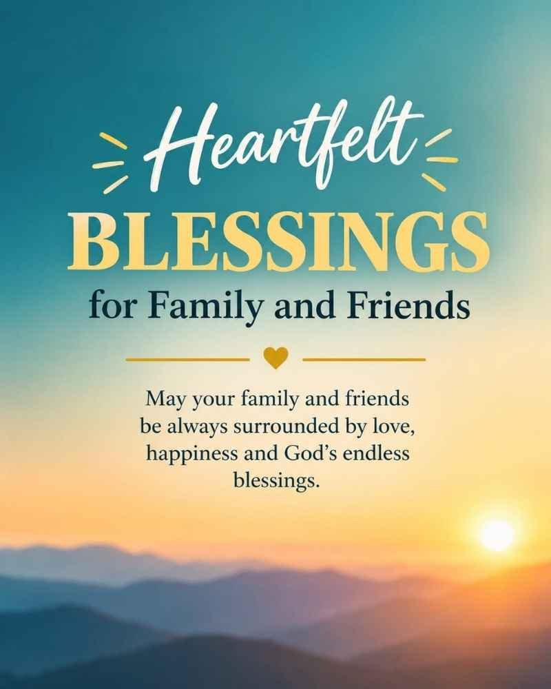 Heartfelt Blessings for Family and Friends