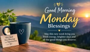 Inspirational Good Morning Monday Blessings
