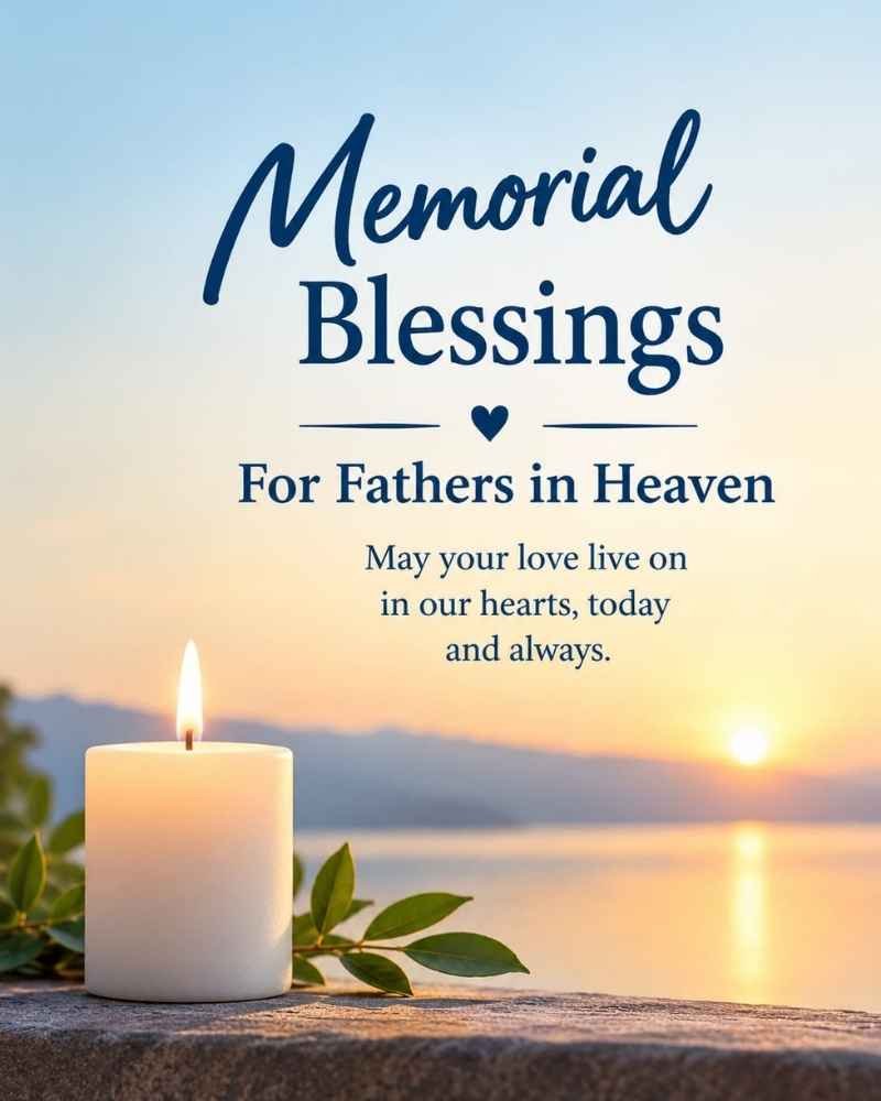 Memorial Blessings for Fathers in Heaven