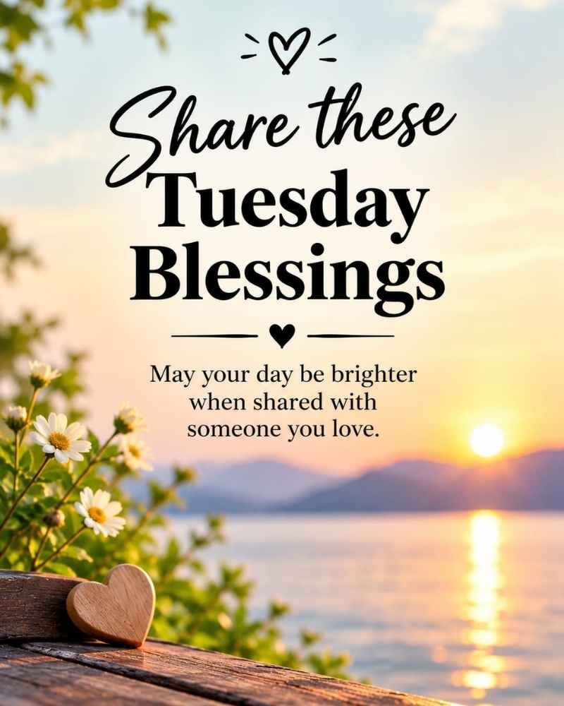 Share These Tuesday Blessings With Someone You Love