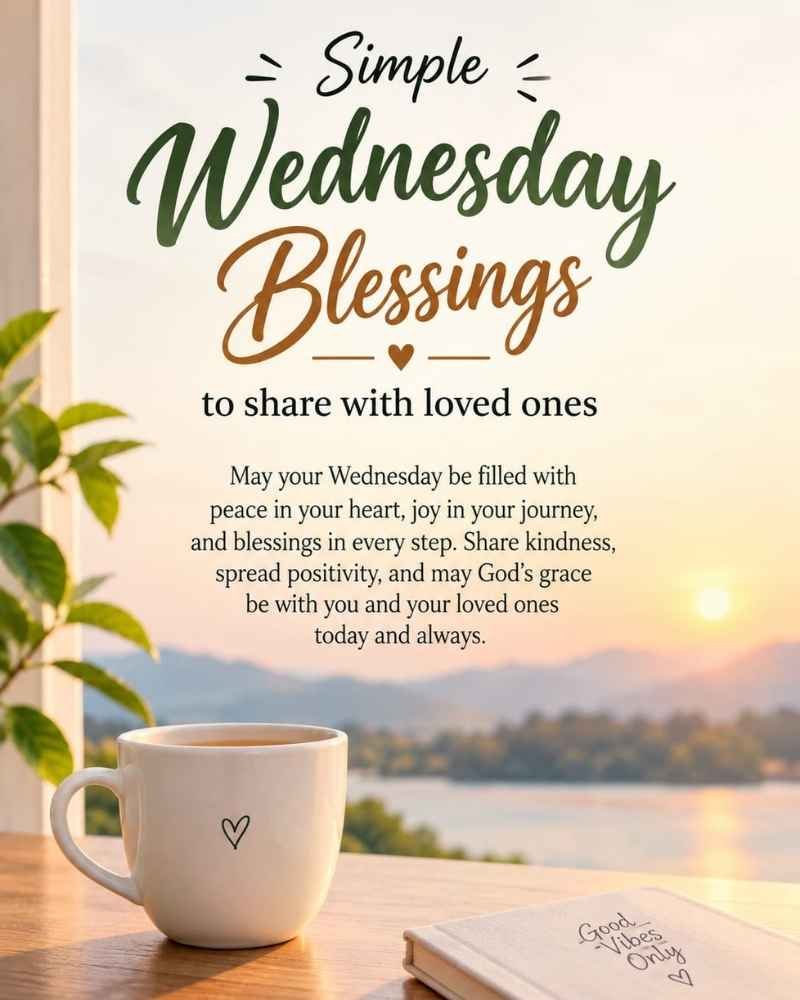 Simple Wednesday Blessings to Share With Loved Ones