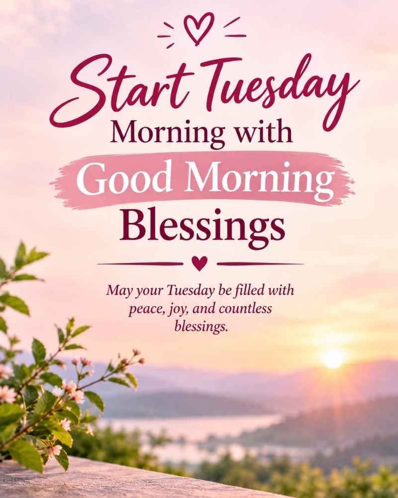 Start Tuesday Morning With Good Morning Blessings